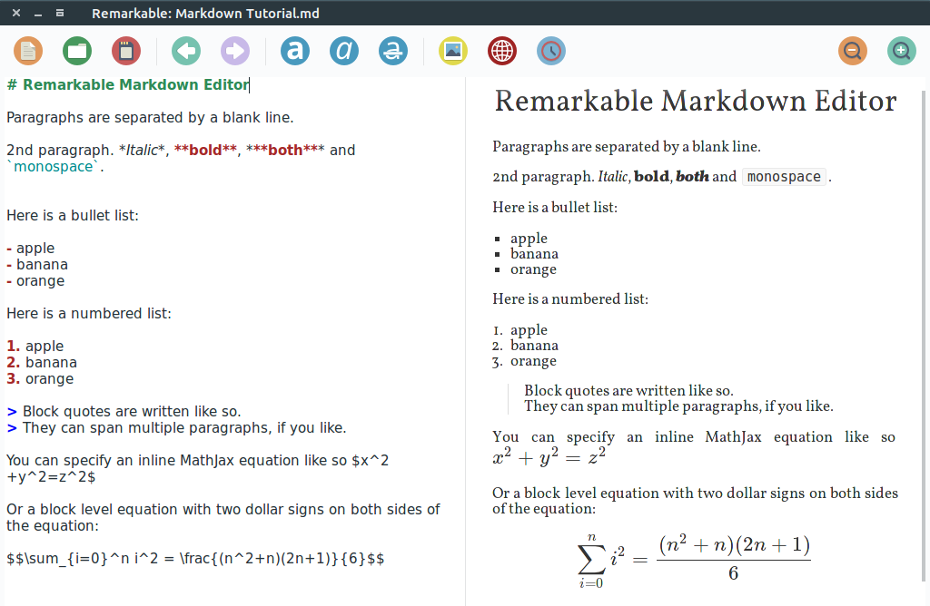 Markdown Editor - Remarkable